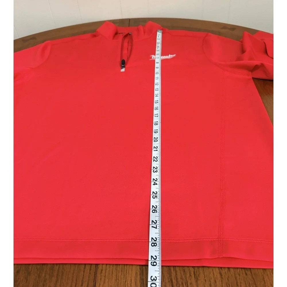 Cutter & Buck Milwaukee Tool 1/4 Zip Pullover Men's XL Red Performance Stretch